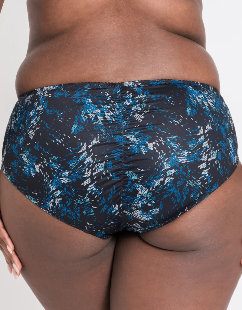 Flirtelle Swirl Brief Black/Blue Print - Image 2