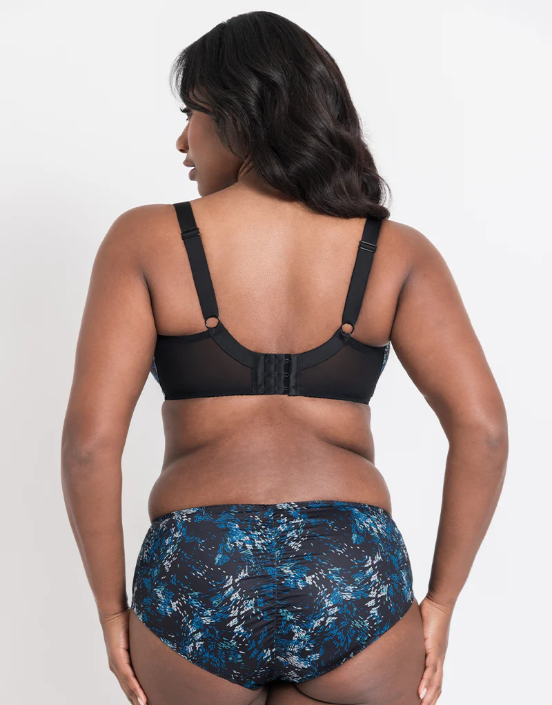 Flirtelle Swirl Brief Black/Blue Print - Image 4