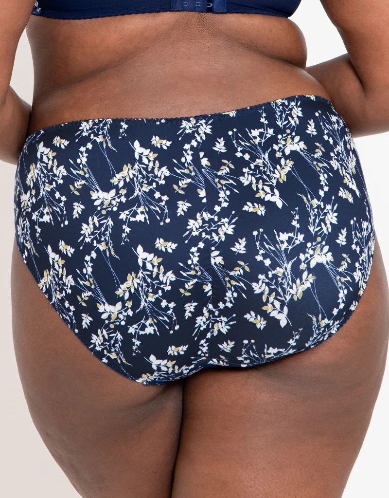 Flirtelle Swirl Brief Navy Print - Image 2