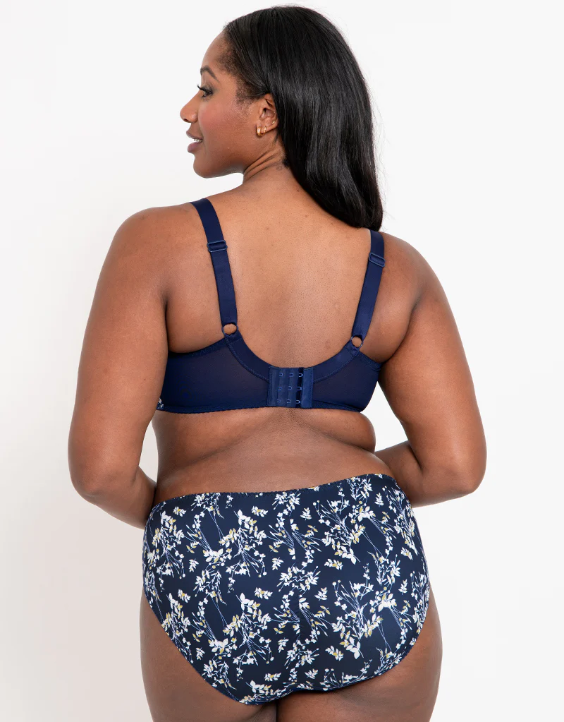 Flirtelle Swirl Brief Navy Print - Image 4