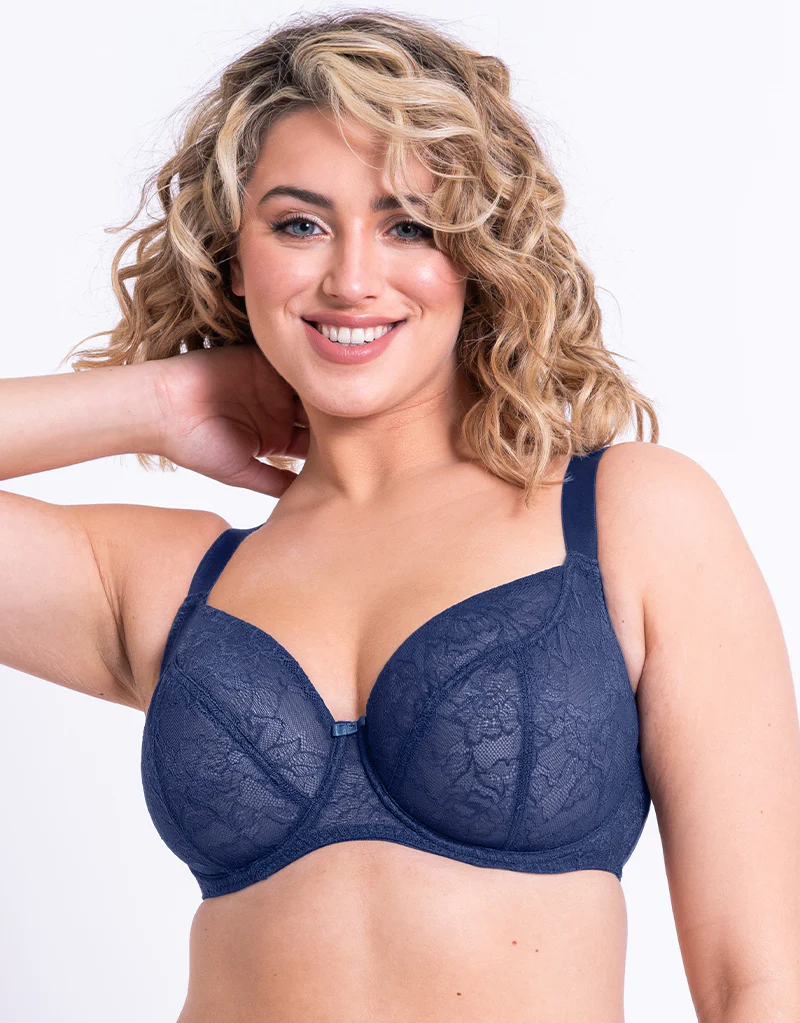 Flirtelle Thalia Balcony Bra Navy - Image 3