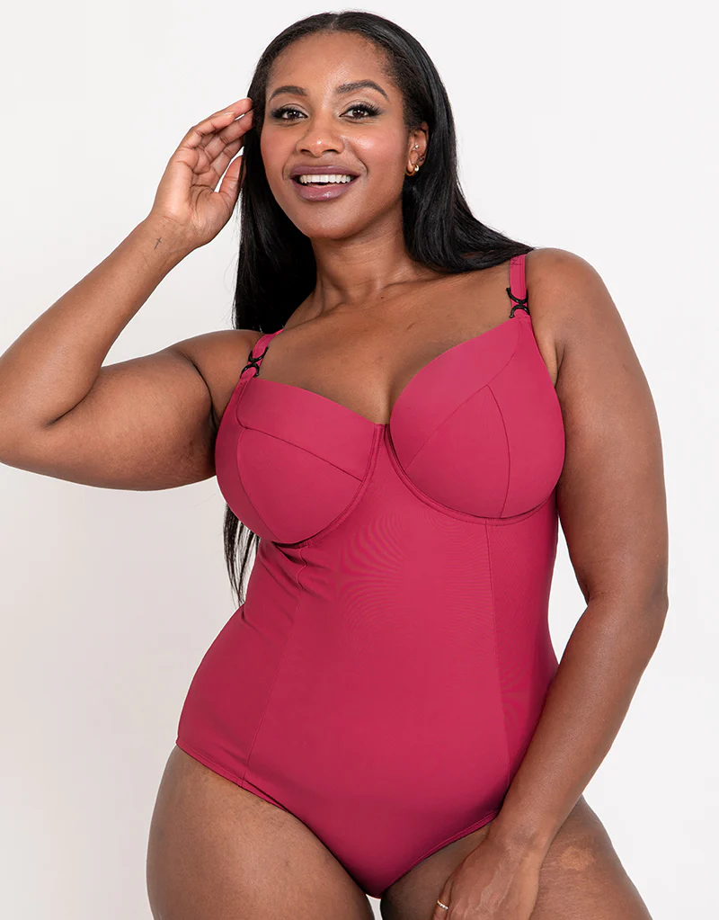 Flirtelle Verona Beach Balcony Swimsuit Crimson - Image 7