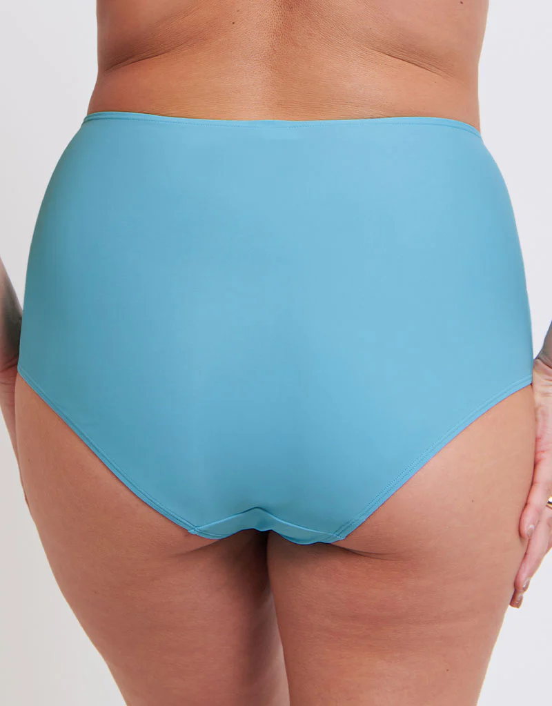 Flirtelle Verona Beach High Waist Bikini Brief Aqua Blue - Image 2