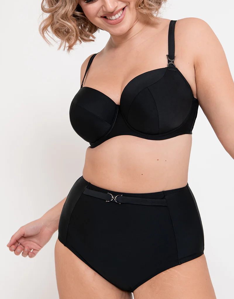 Flirtelle Verona Beach High Waist Bikini Brief Black - Image 3