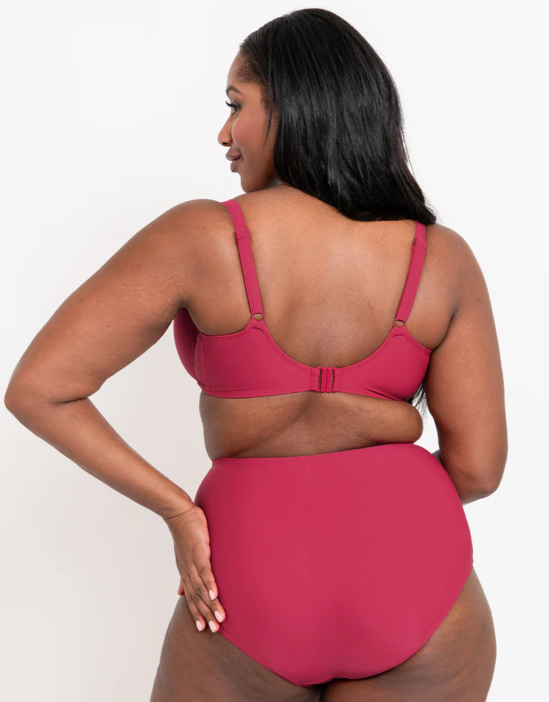 Flirtelle Verona Beach High Waist Bikini Brief Crimson - Image 4
