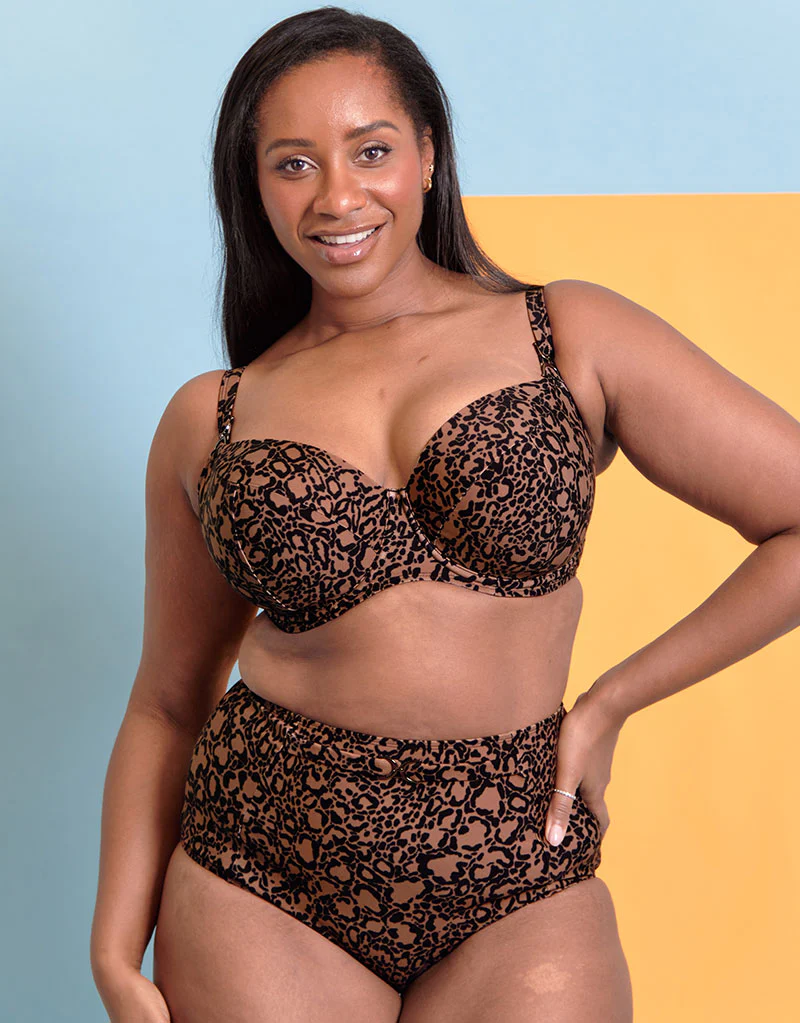 Flirtelle Verona Beach High Waist Bikini Brief Leopard Print - Image 5