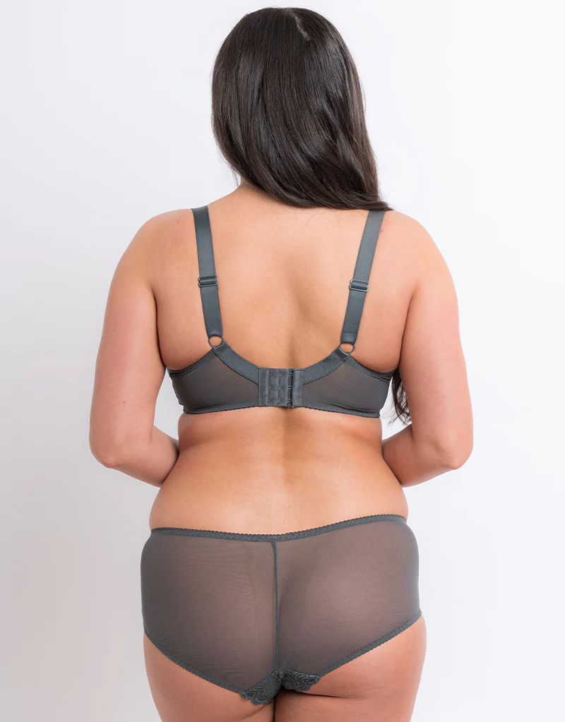 Flirtelle Viola Balcony Bra Charcoal - Image 6