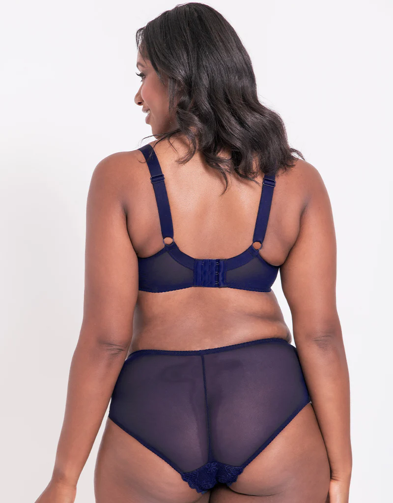 Flirtelle Viola Balcony Bra Navy - Image 6