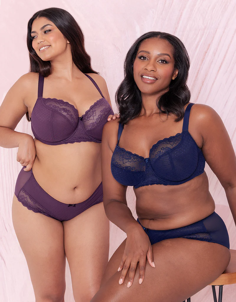 Flirtelle Viola Balcony Bra Navy - Image 8