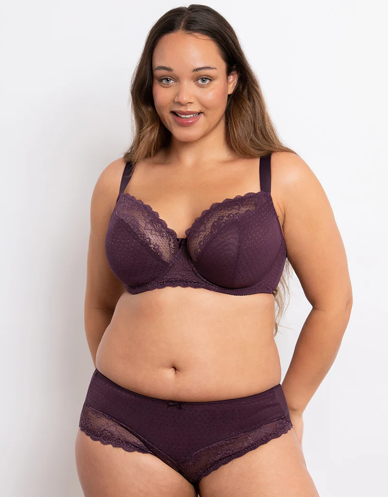 Flirtelle Viola Balcony Bra Plum