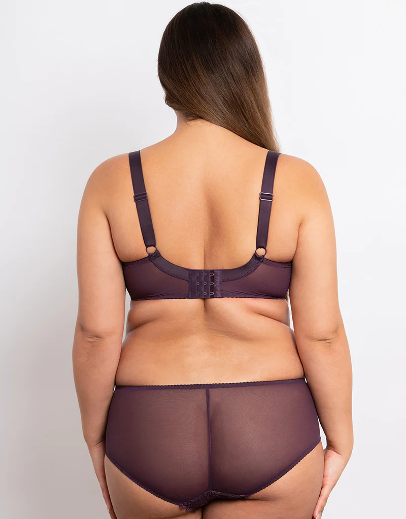 Flirtelle Viola Balcony Bra Plum - Image 6