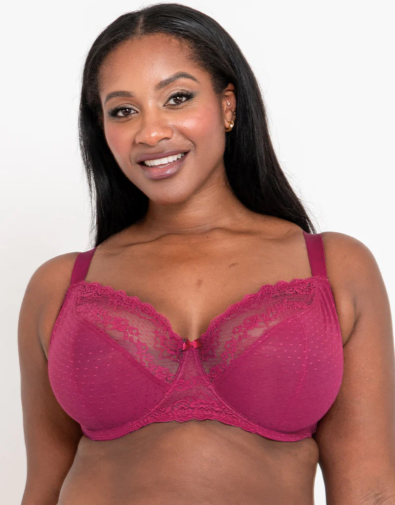 Flirtelle Viola Balcony Bra Sangria - Image 3