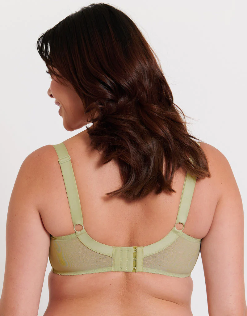 Flirtelle Viola Geo Balcony Bra Soft Sage - Image 5