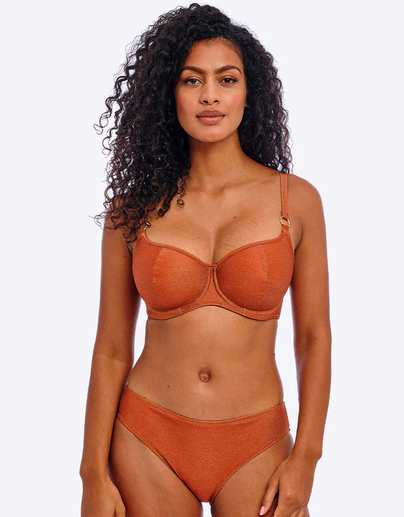 Freya Arizona Wave Sweetheart Padded Bikini Top Golden Hour Orange
