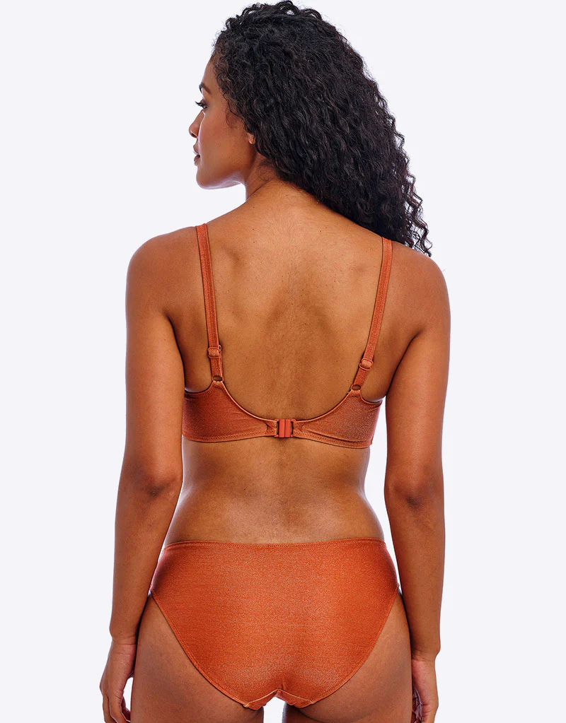 Freya Arizona Wave Sweetheart Padded Bikini Top Golden Hour Orange - Image 6