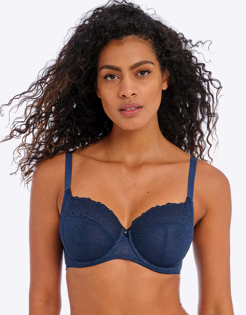 Freya Catwalk Side Support Balcony Bra Midnight Blue - Image 3