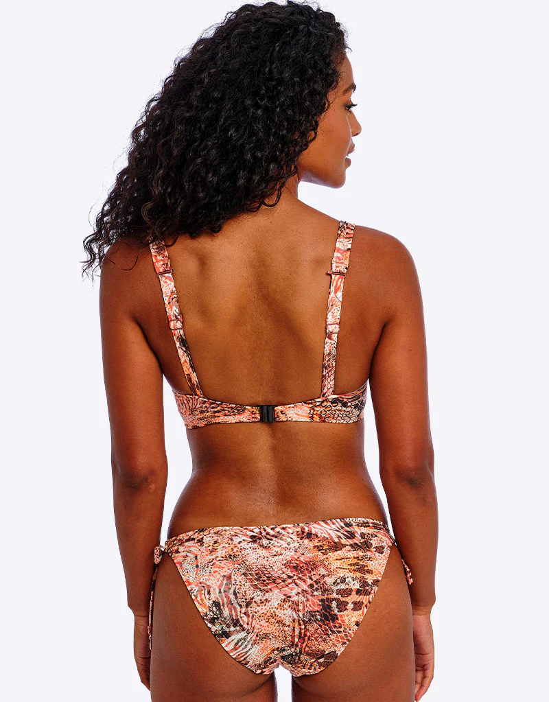 Freya Desert Cat High Apex Bikini Top Sunset Print - Image 6