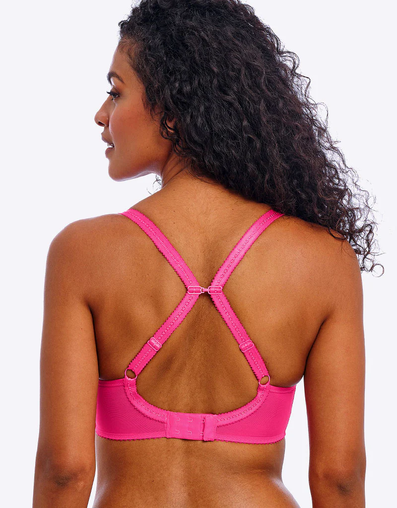 Freya Fascinate Moulded Plunge Bra Hot Pink - Image 5