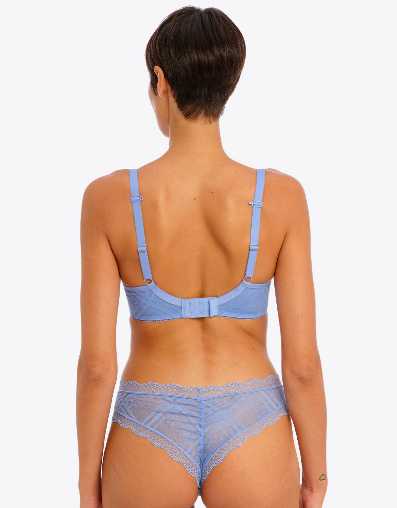 Freya Fatale Moulded Plunge Bra Cornflower Blue - Image 5