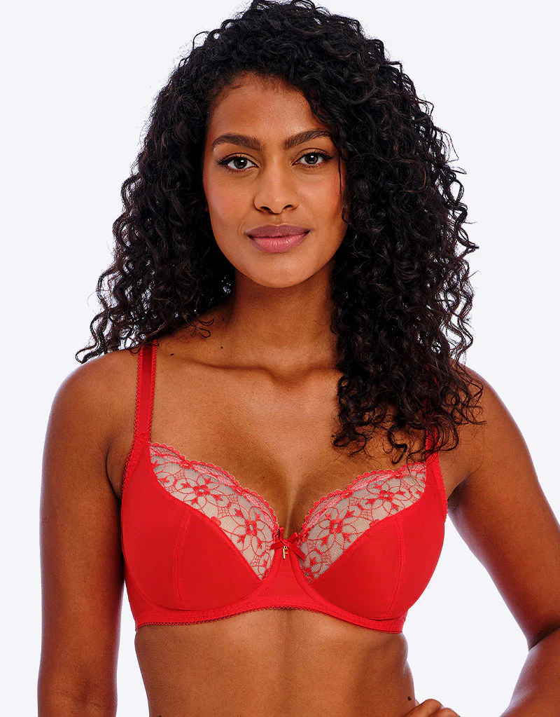 Freya Hallie Plunge Bra Chilli Red - Image 3