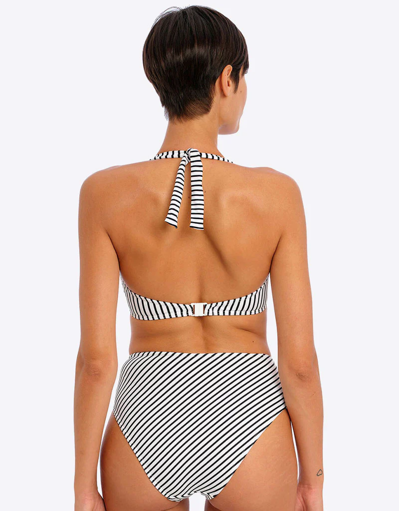 Freya Jewel Cove High Waist Bikini Brief Black Stripe - Image 5