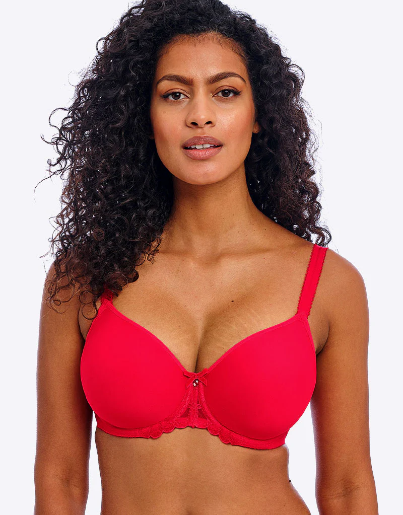Freya Loveland Moulded Spacer Bra Bombshell Chilli Red - Image 3