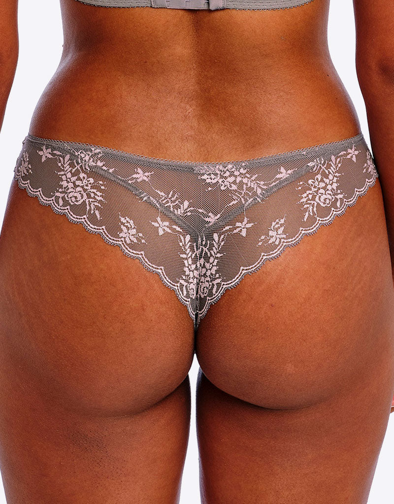 Freya Offbeat Decadence Brazilian Brief Grey/Pink - Image 3