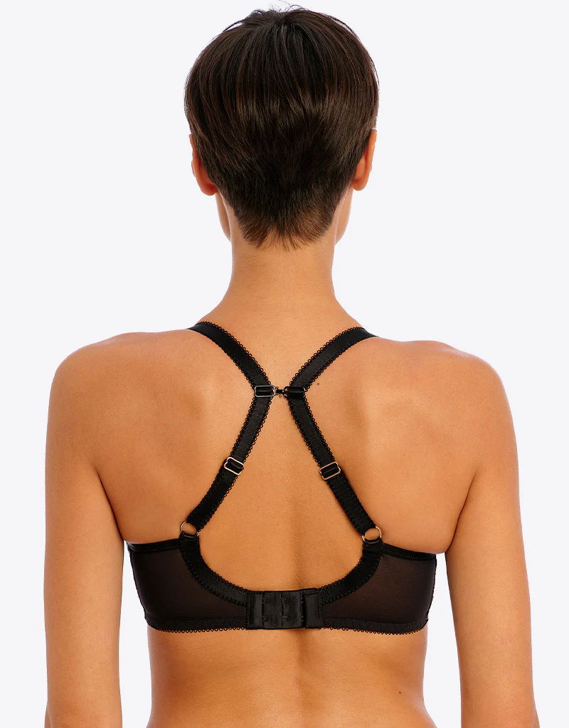 Freya Offbeat Decadence Moulded Spacer Bra Black - Image 4