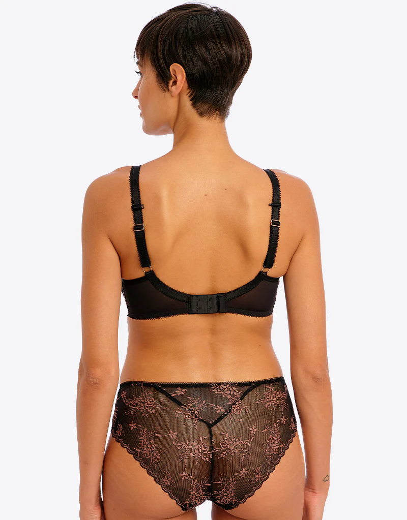 Freya Offbeat Decadence Moulded Spacer Bra Black - Image 5