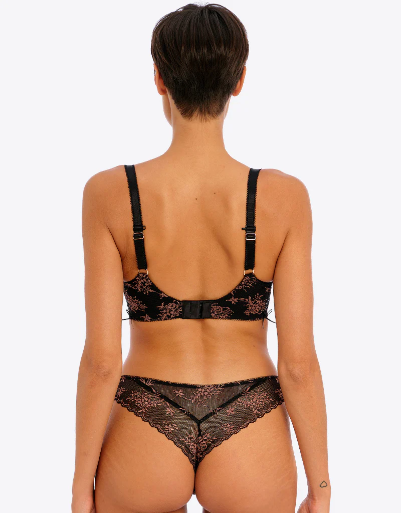 Freya Offbeat Decadence Side Support Bra Black - Image 6
