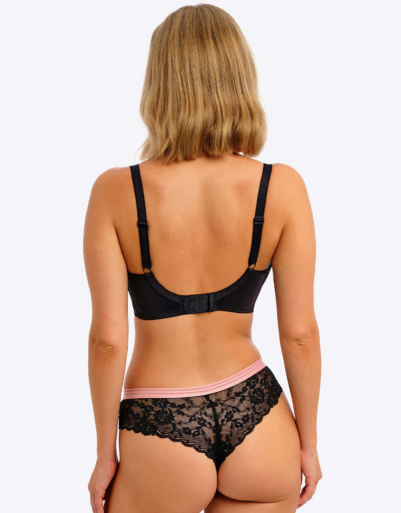 Freya Offbeat Moulded Plunge Bra Black - Image 6
