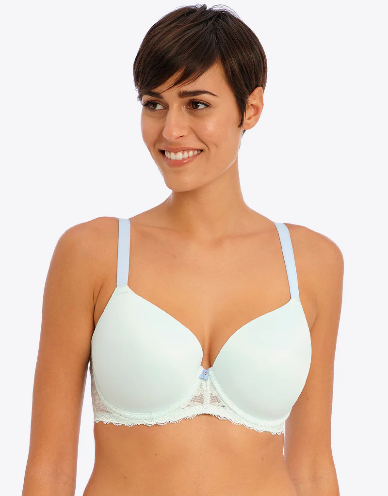 Freya Offbeat Moulded Plunge Bra Pure Water - Image 3