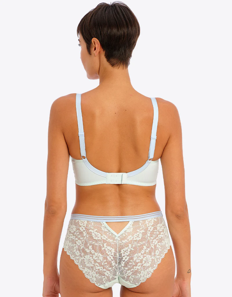 Freya Offbeat Moulded Plunge Bra Pure Water - Image 5