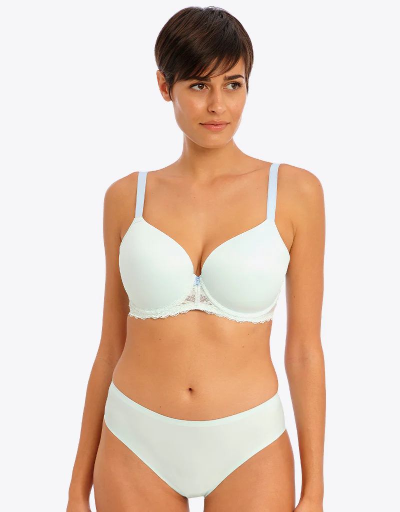 Freya Offbeat Moulded Plunge Bra Pure Water - Image 6