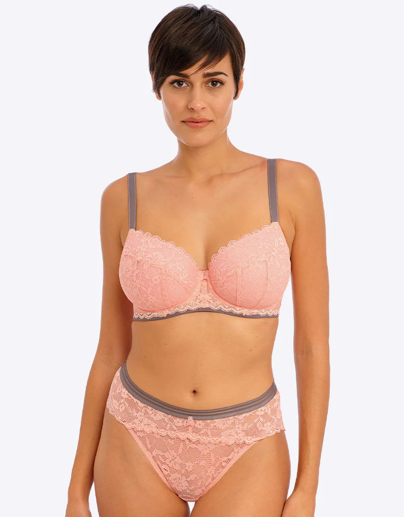 Freya Offbeat Padded Half Cup Bra Rosehip Pink