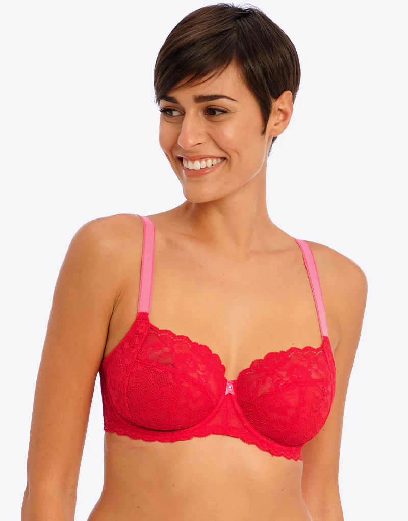 Freya Offbeat Side Support Bra Chilli Red - Image 2