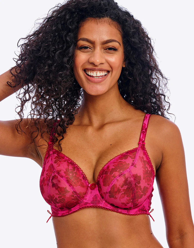 Freya Rose Blossom Plunge Bra Red Rose - Image 3
