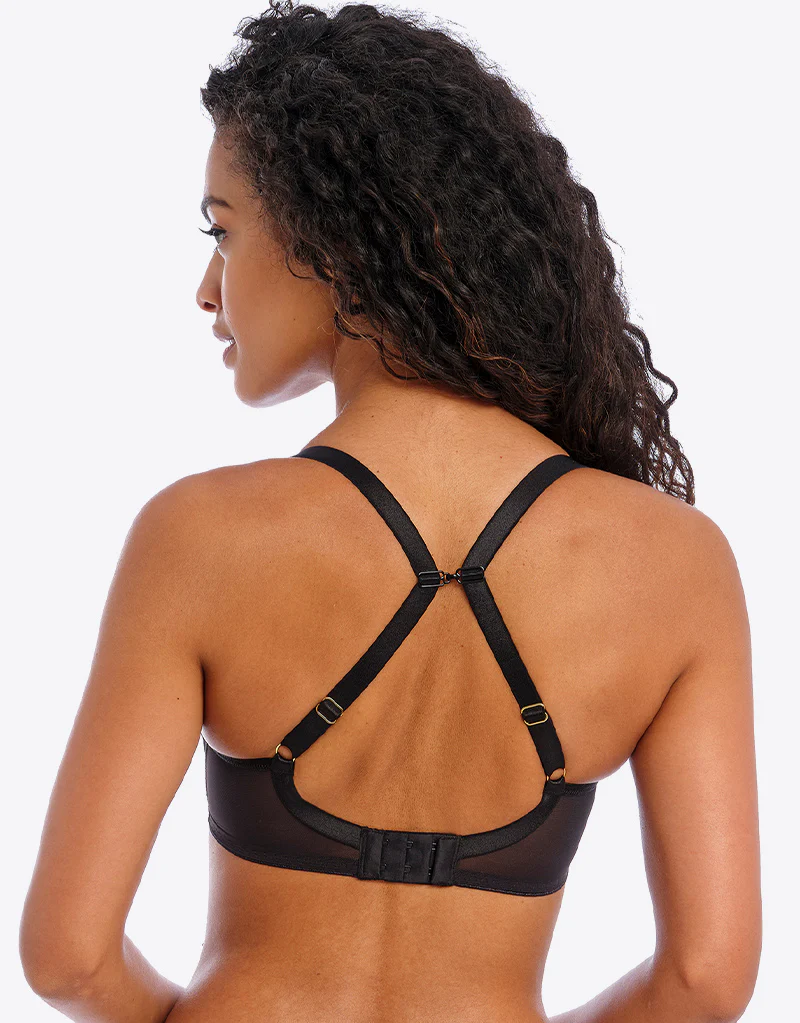 Freya Show-Off Moulded Plunge Bra Black - Image 4