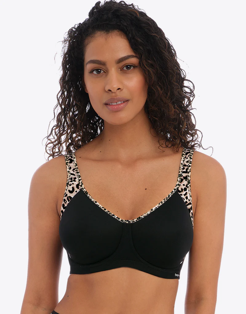 Freya Active Sonic Moulded Sports Bra Pure Leopard Black - Image 3