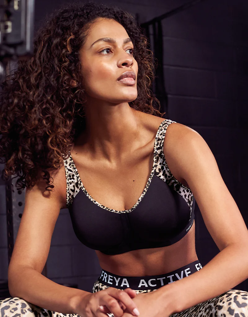 Freya Active Sonic Moulded Sports Bra Pure Leopard Black - Image 7