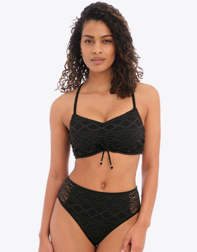 Freya Sundance High Waist Bikini Brief Black - Image 4