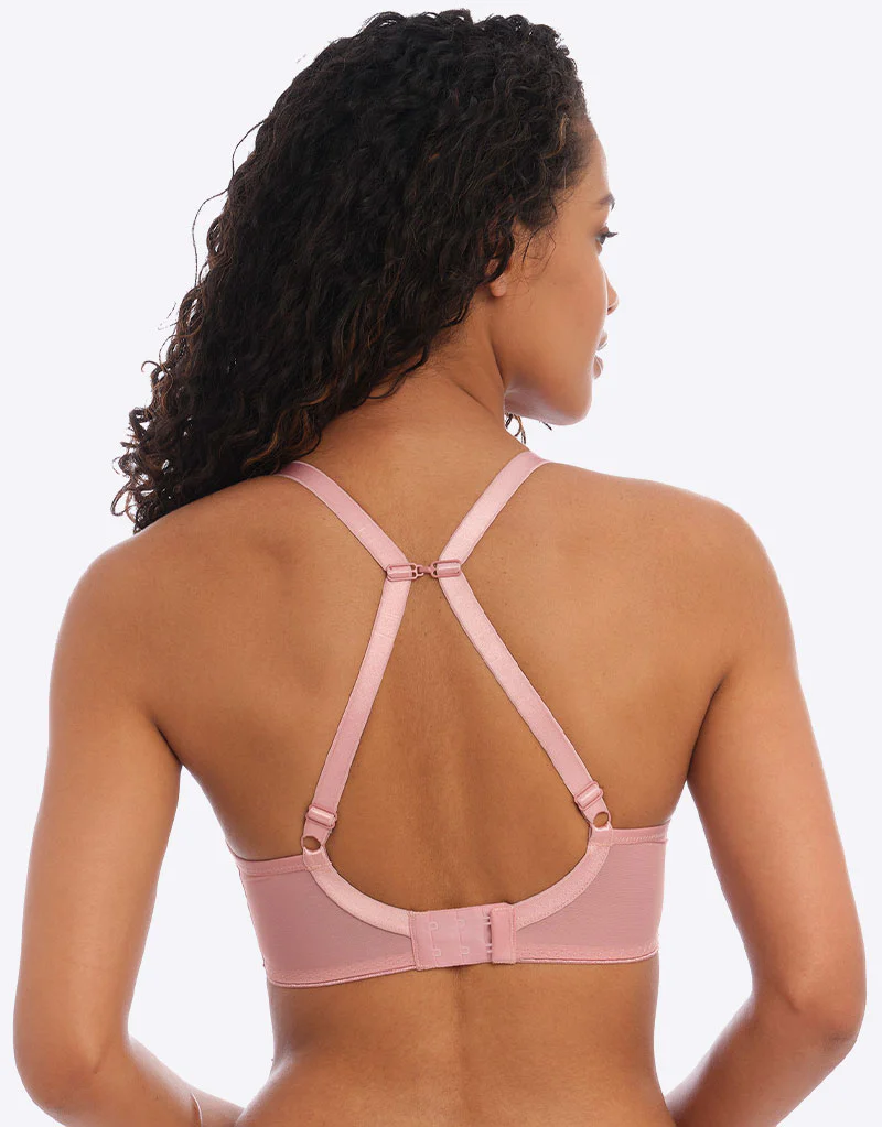 Freya Tailored Moulded Plunge T-Shirt Bra Ash Rose Pink - Image 4