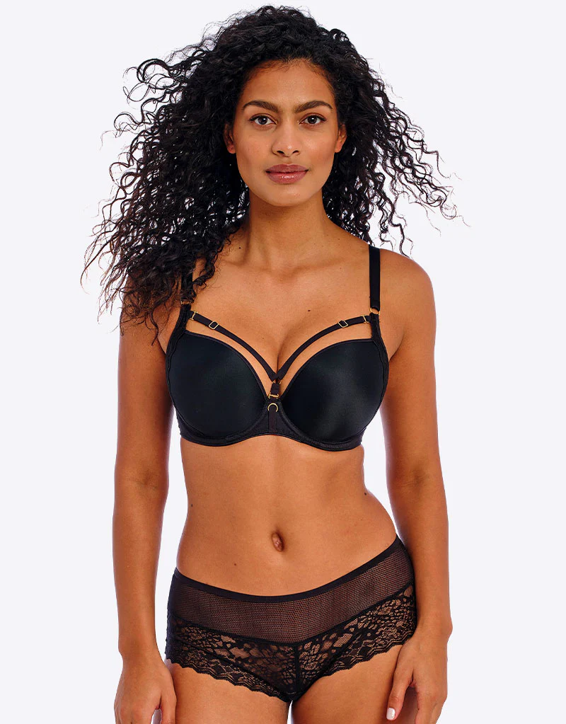 Freya Temptress Moulded Plunge Bra Black - Image 2