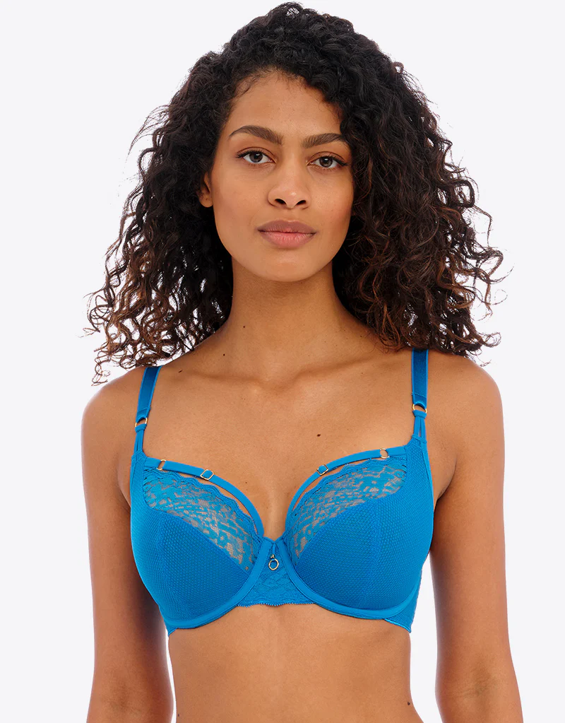 Freya Temptress Plunge Bra Med Blue - Image 3
