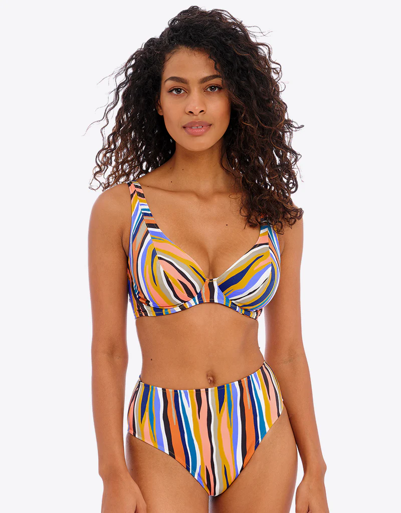 Freya Torra Bay High Waist Bikini Brief Multi - Image 4