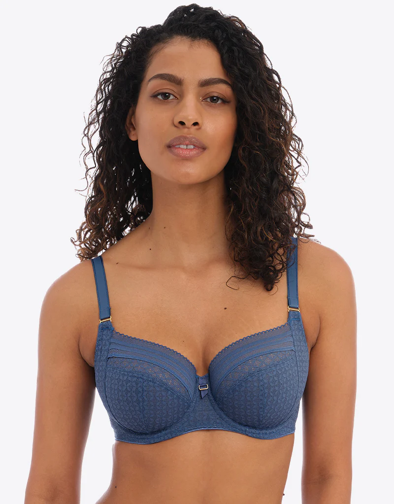 Freya Viva Side Support Bra Lace Vintage Denim - Image 3