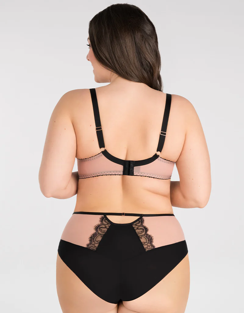 Gorsenia Black To Black Balconette Bra Black - Image 6
