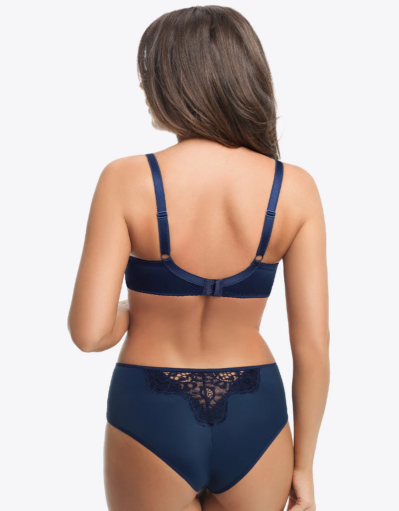 Gorsenia Dakota Balconette Bra Navy Blue - Image 8