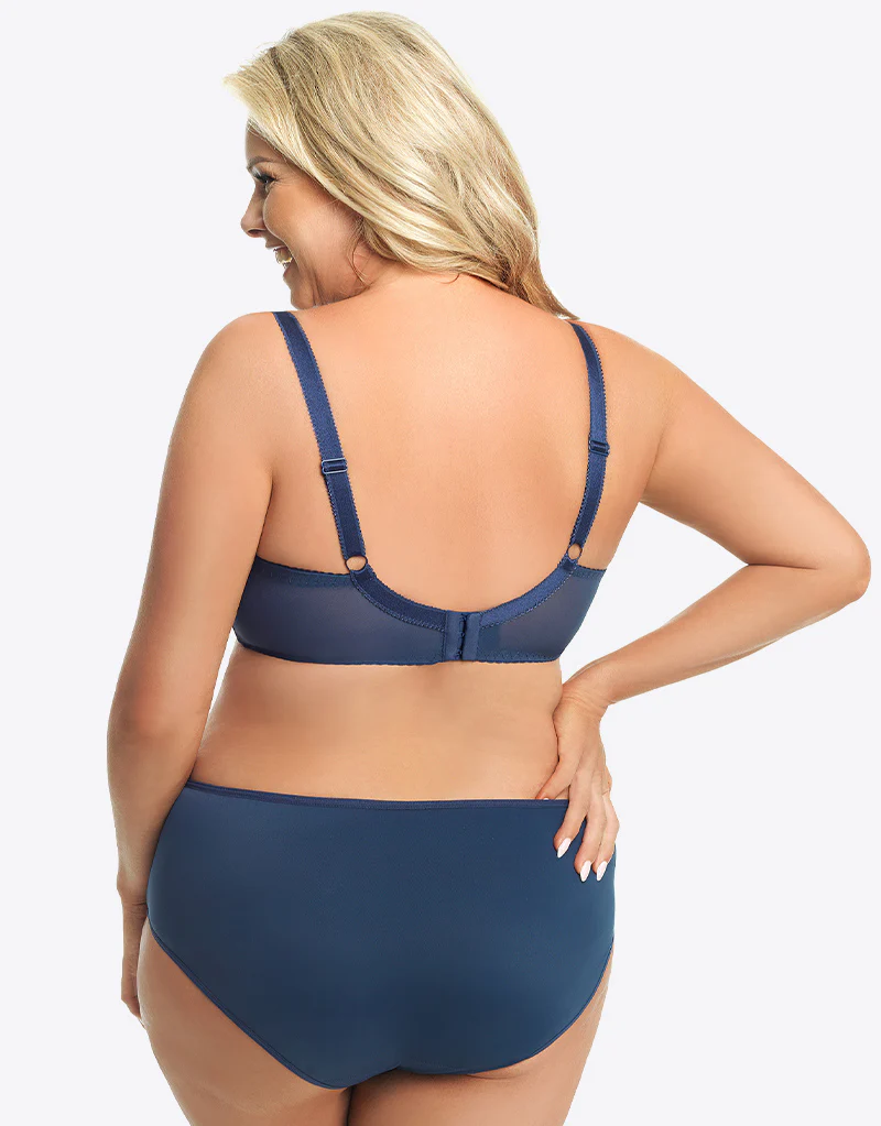 Gorsenia Morisson Balconette Bra Navy Blue - Image 6