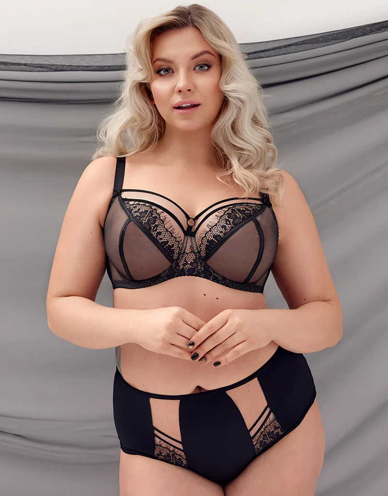 Gorsenia Paradise Balconette Bra Black - Image 2